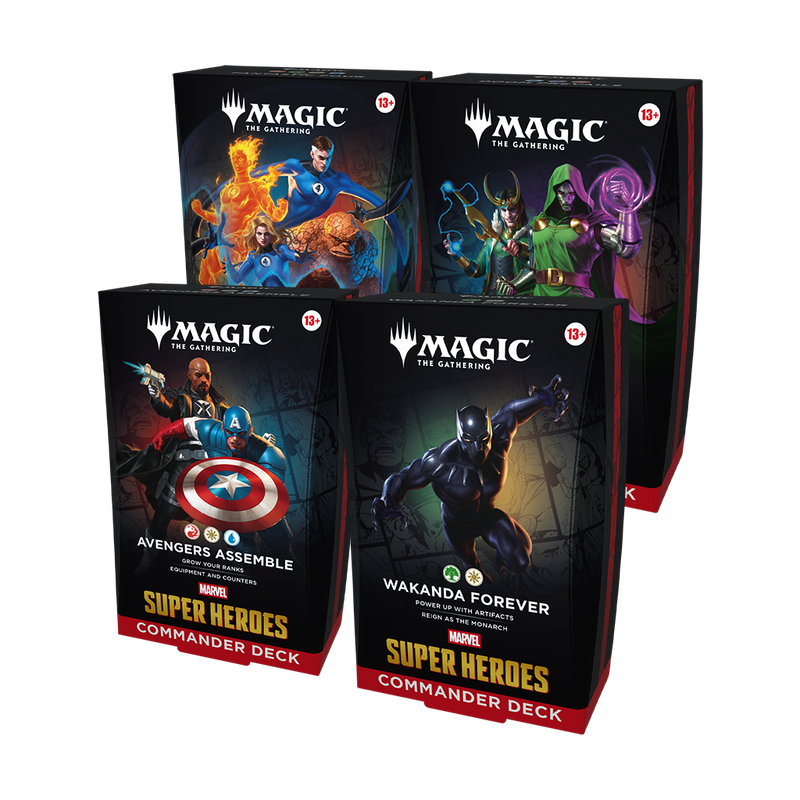 mtg commander decks uk Marvel Super Heroes Commander Decks (Set of 4) | Magic: The Gathering
