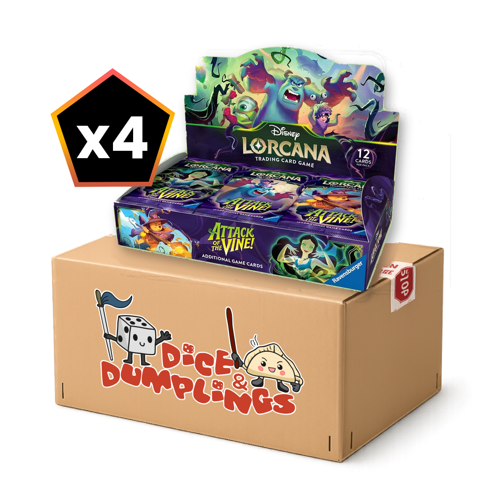 Lorcana Attack of the Vine! booster box 4 box case PNG