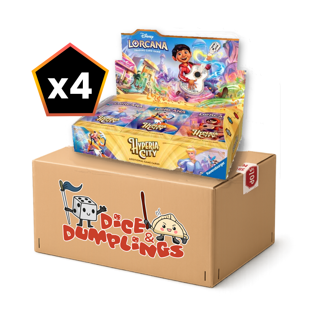 Lorcana Hyperia City booster box 4 box case PNG