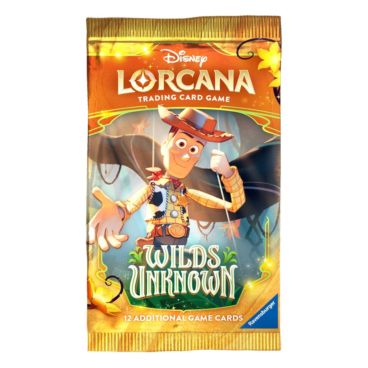 Lorcana Wilds Unknown booster box PNG booster pack Woody