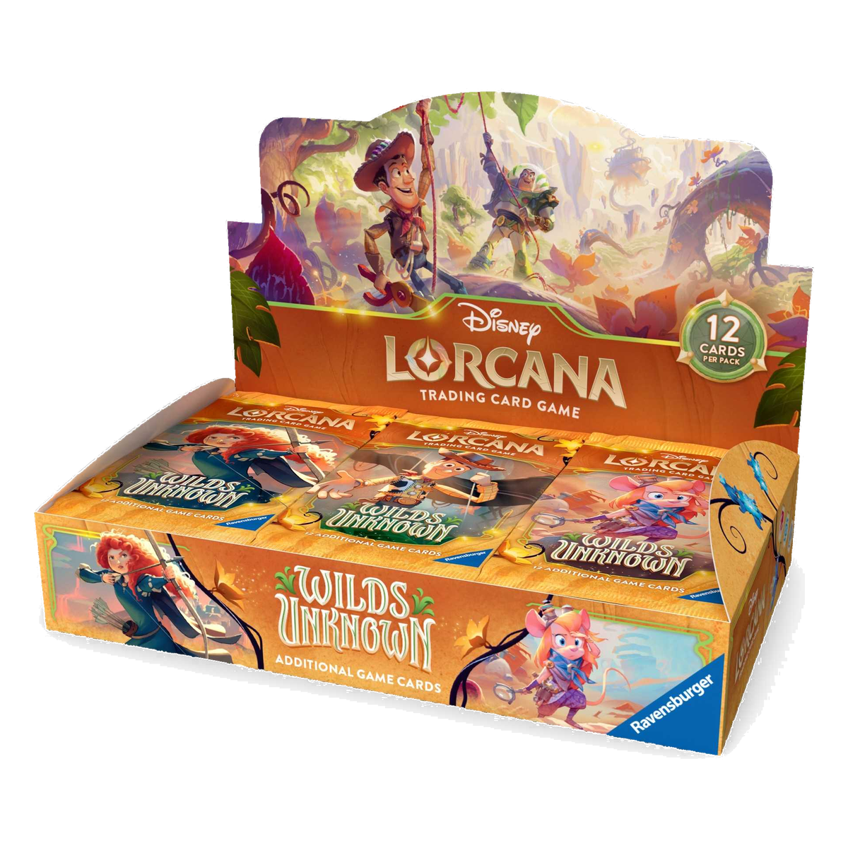 Lorcana Wilds Unknown booster box PNG