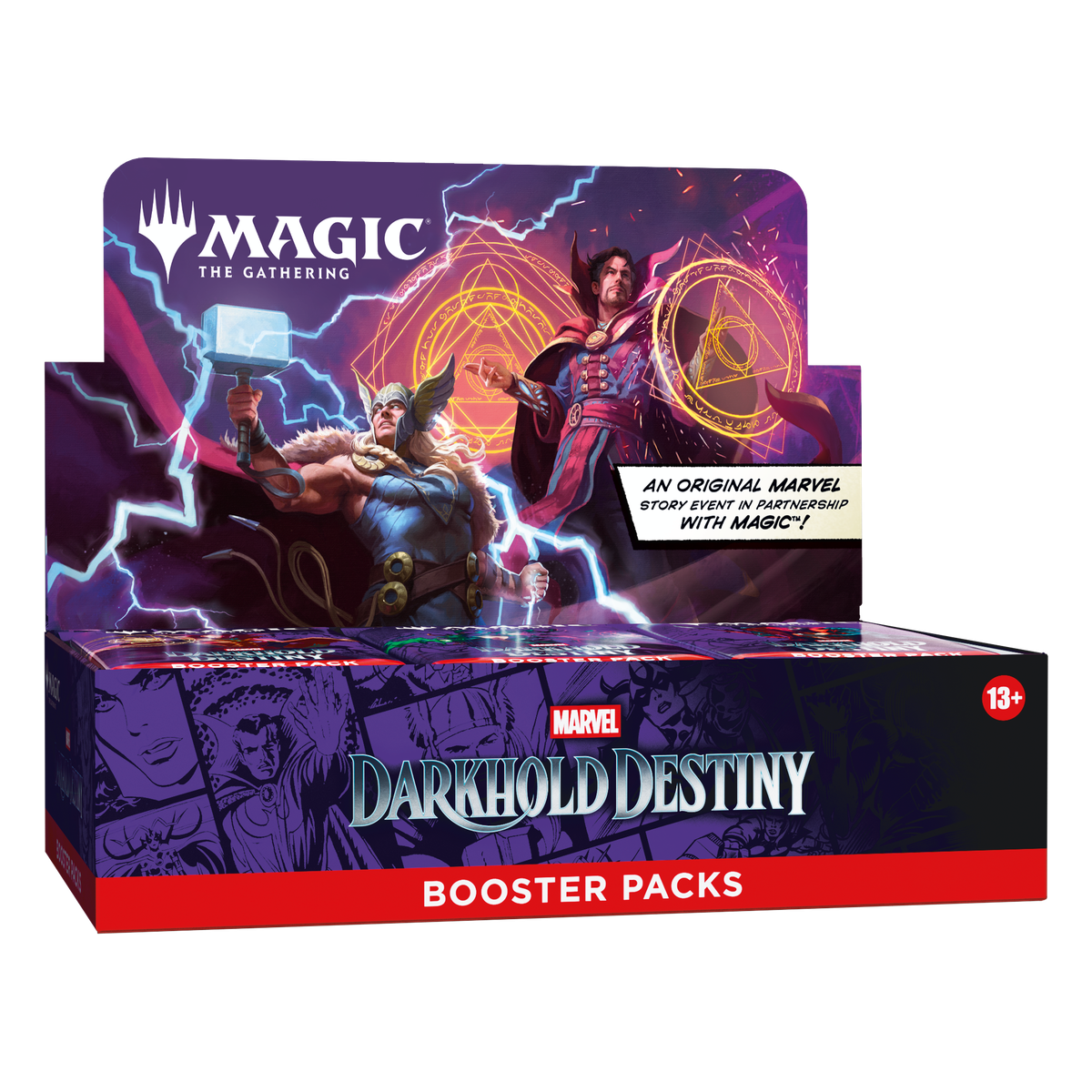 MTG Marvel Darkhold Destiny booster box PNG