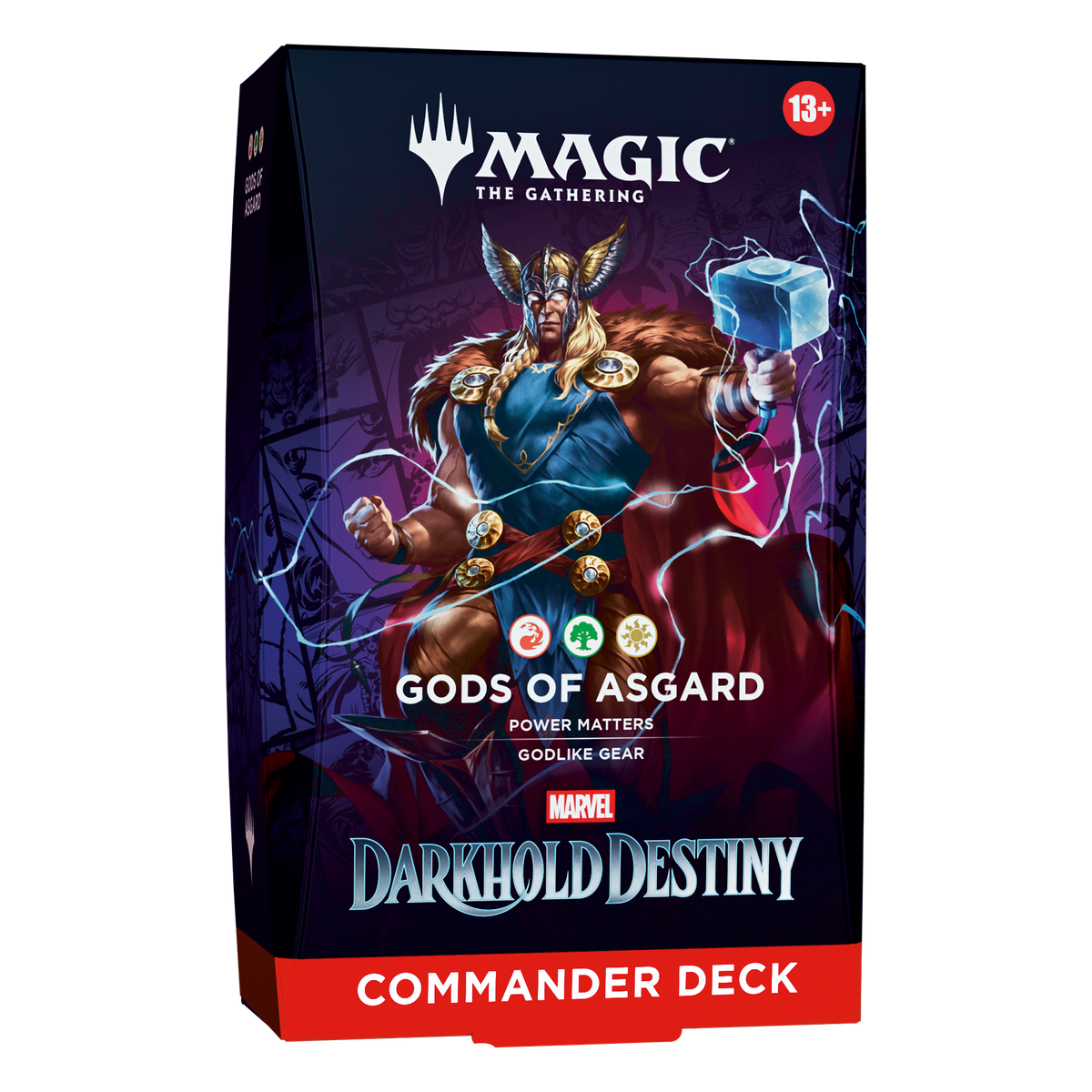 MTG Marvel Darkhold Destiny commander deck gods of asgard PNG