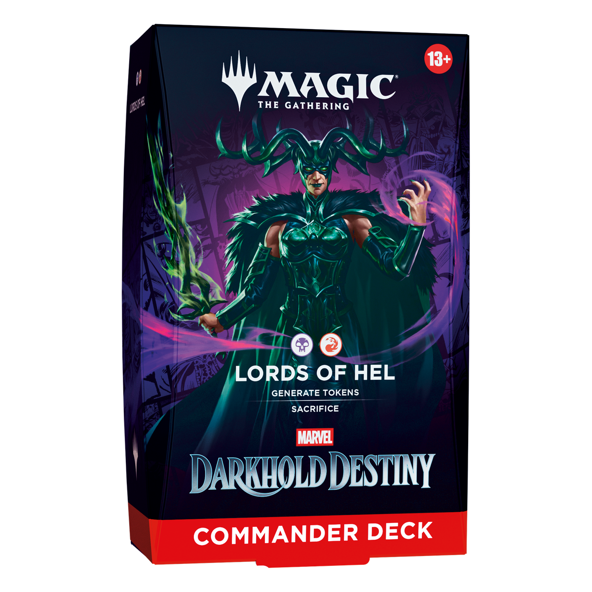 MTG Marvel Darkhold Destiny commander deck lords of hel PNG