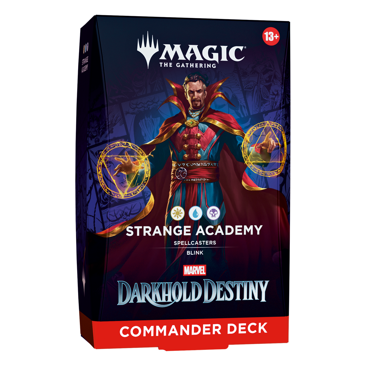 MTG Marvel Darkhold Destiny commander deck strange academy PNG