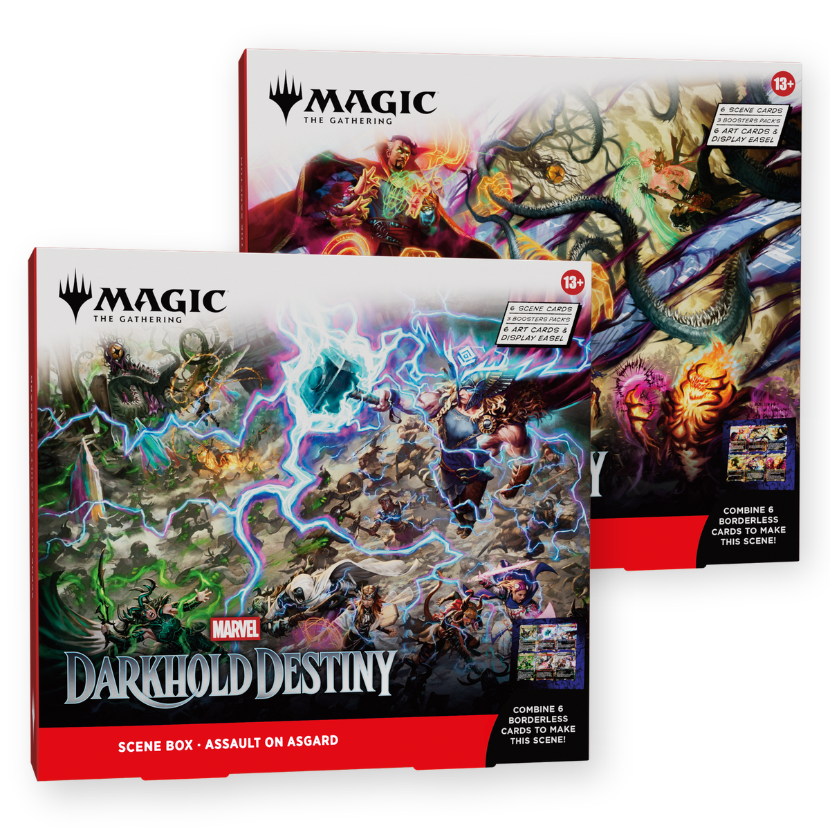 MTG Marvel Darkhold Destiny scene box set of 2 PNG