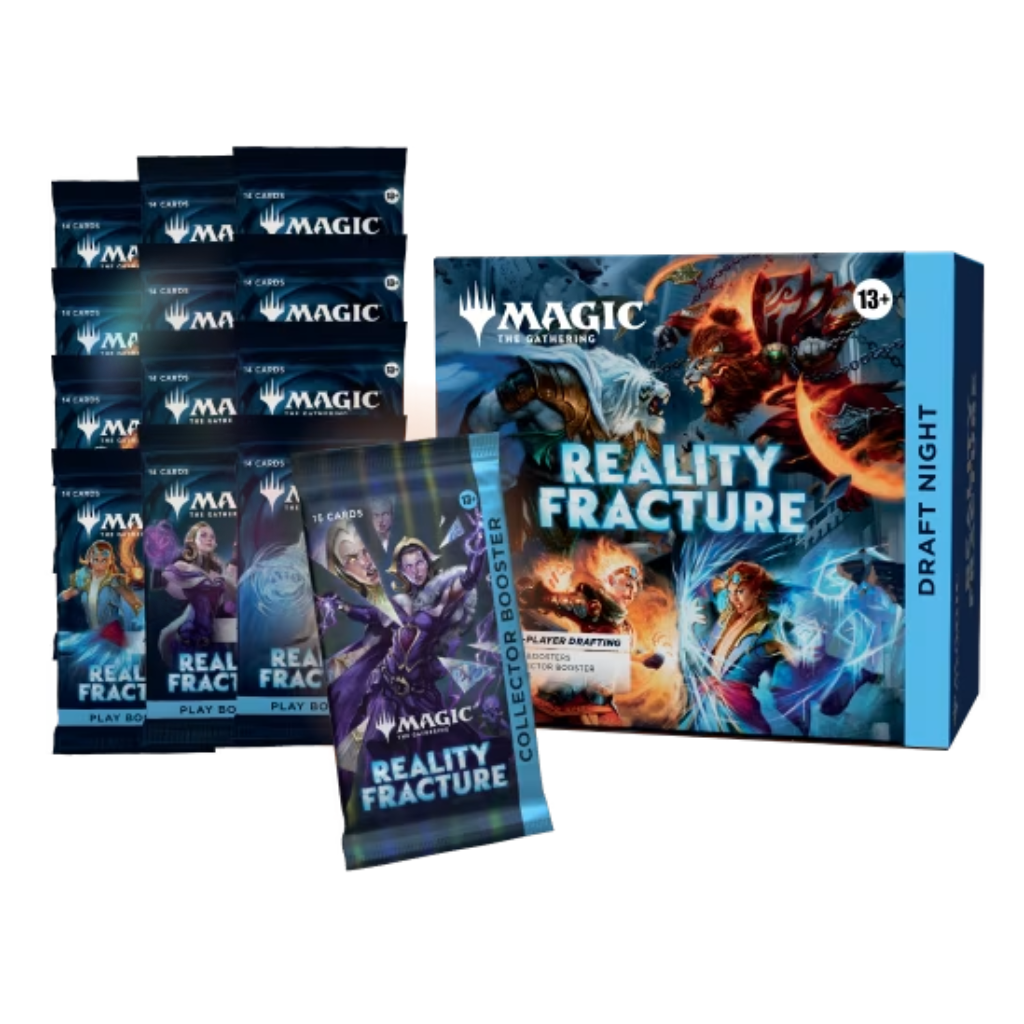 Reality Fracture Draft Night Magic The Gathering MTG Pick-Two Draft Kit 4 Players PNG content inside collector pack