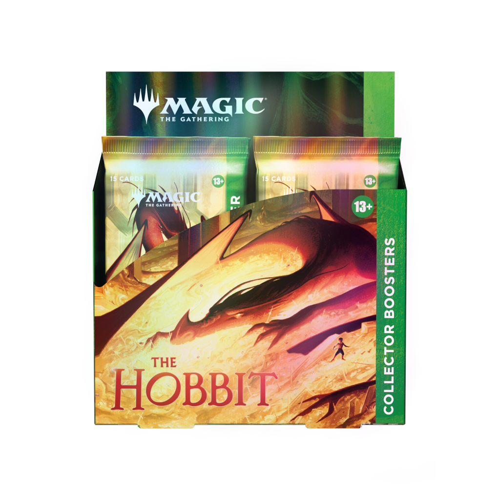 The Hobbit Collector Booster box Magic The Gathering MTG 12 Packs Front View PNG
