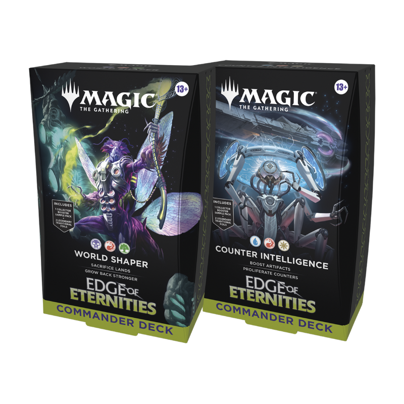 Edge of Eternities Commander Deck Set (World Shaper + Counter Intelligence) for Magic: The Gathering