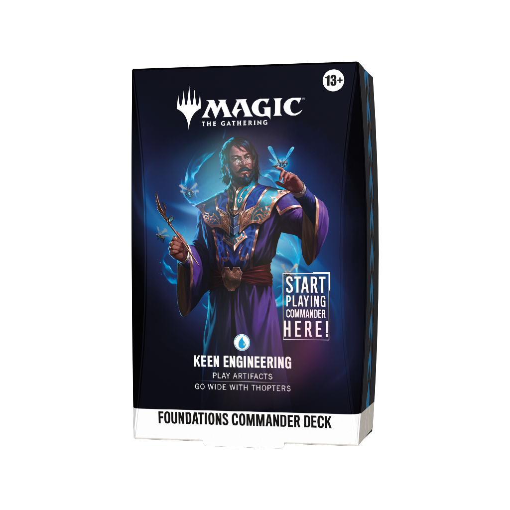 Foundations Commander Deck Keen Engineering Magic The Gathering MTG Artifacts Sai PNG
