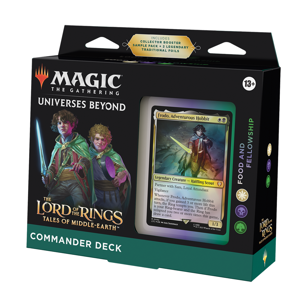The Lord of the Rings Tales of Middle-earth Commander Deck Food and Fellowship for Magic: The Gathering
 png