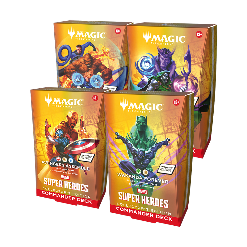 Magic: The Gathering | Marvel Super Heroes Commander Decks – Collector’s Edition (set of 4) product image
