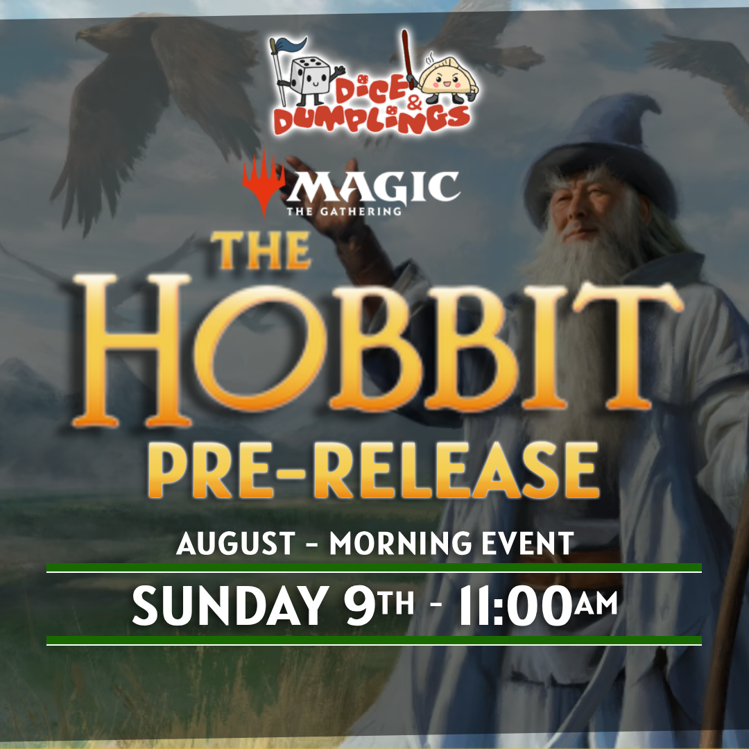 MTG The Hobbit Immersive Prerelease Ticket – Sunday 9th August – Morning – 11:00am – Dice & Dumplings