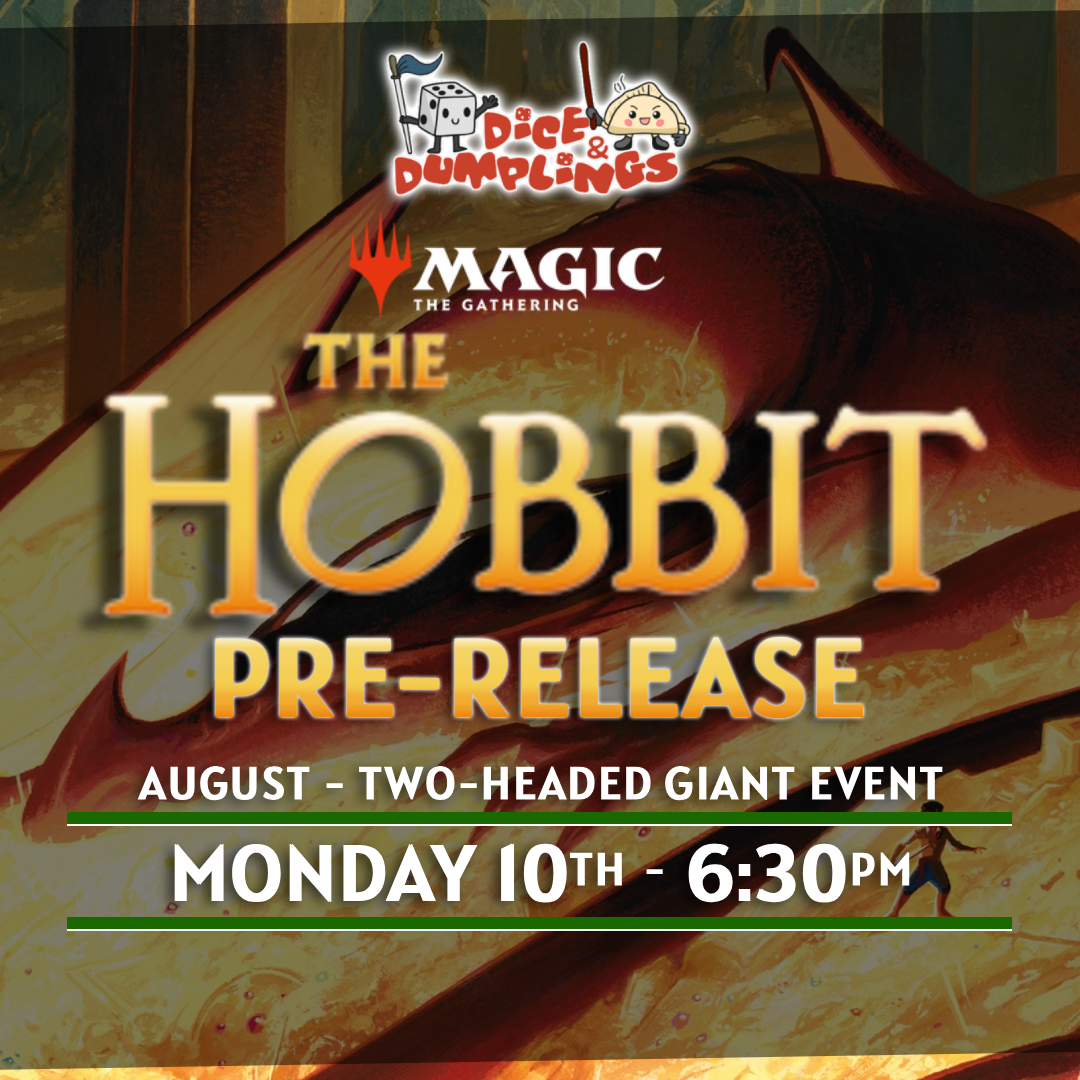 MTG The Hobbit Immersive Two-Headed Giant Prerelease Ticket – Monday 10th August – Evening – 6:30pm – Dice & Dumplings