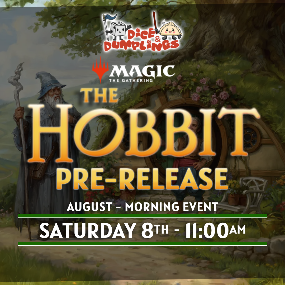 MTG The Hobbit Immersive Prerelease Ticket – Saturday 8th August – Morning – 11:00am – Dice & Dumplings