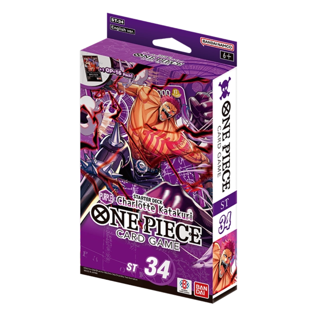 One Piece Card Game Starter Deck ST-34 Bandai Mono-Purple Future-Sight Control Trading Card Game