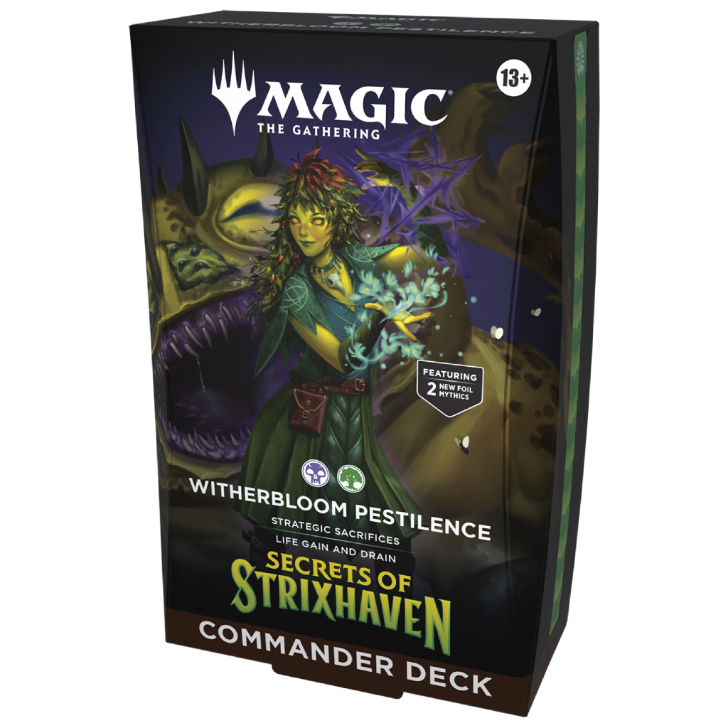 “Secrets of Strixhaven Witherbloom Pestilence Commander Deck”