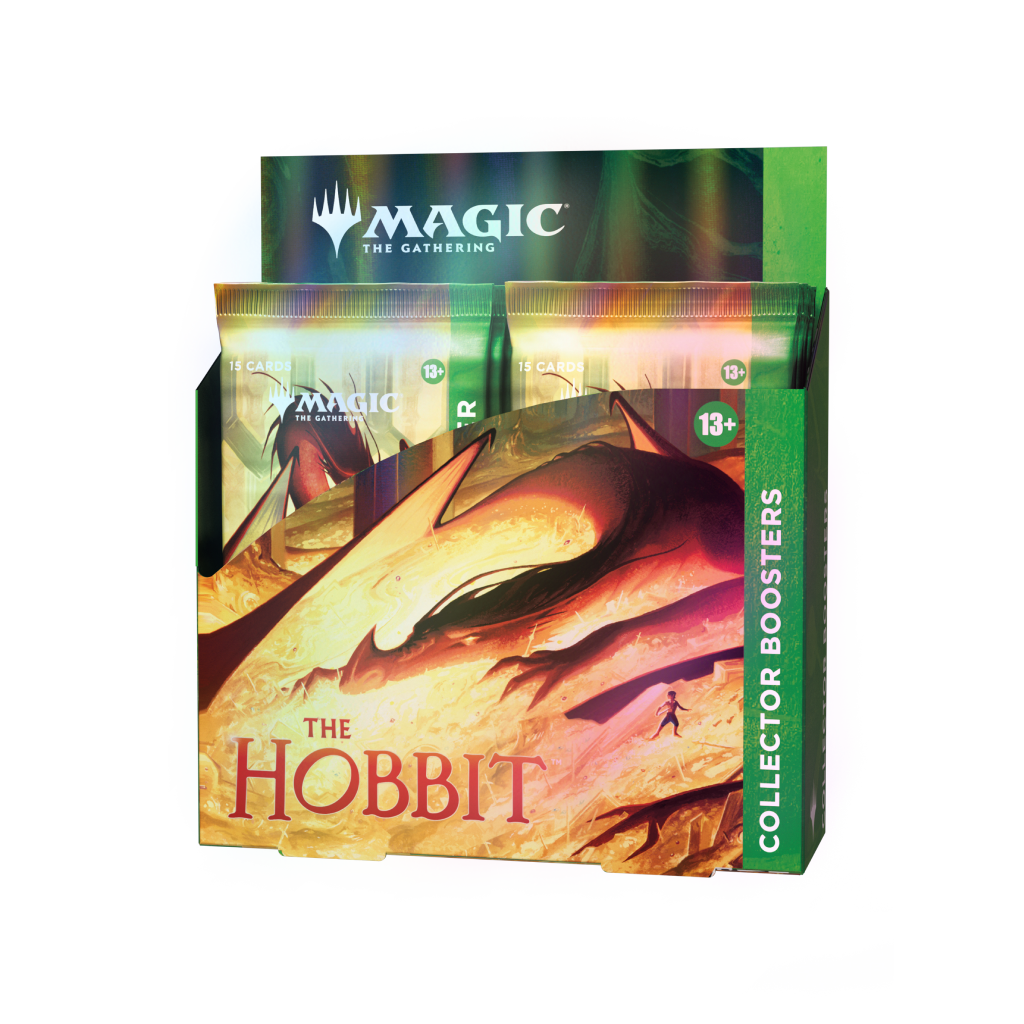 The Hobbit Collector Booster box Magic The Gathering MTG 12 Packs side view PNG
