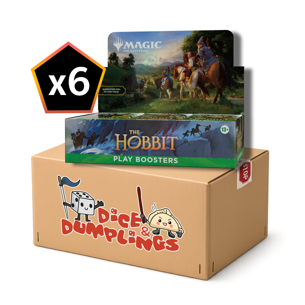 The Hobbit Play Booster box Case of 6 Magic The Gathering MTG Dice and Dumplings PNG
