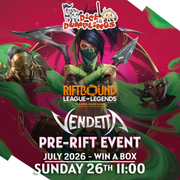 Sunday 26th Riftbound  Vendetta Pre-Rift - 11:00AM Dice & Dumplings